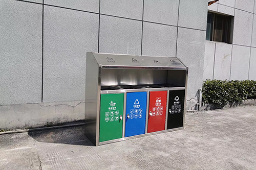 四分類不銹鋼果皮箱